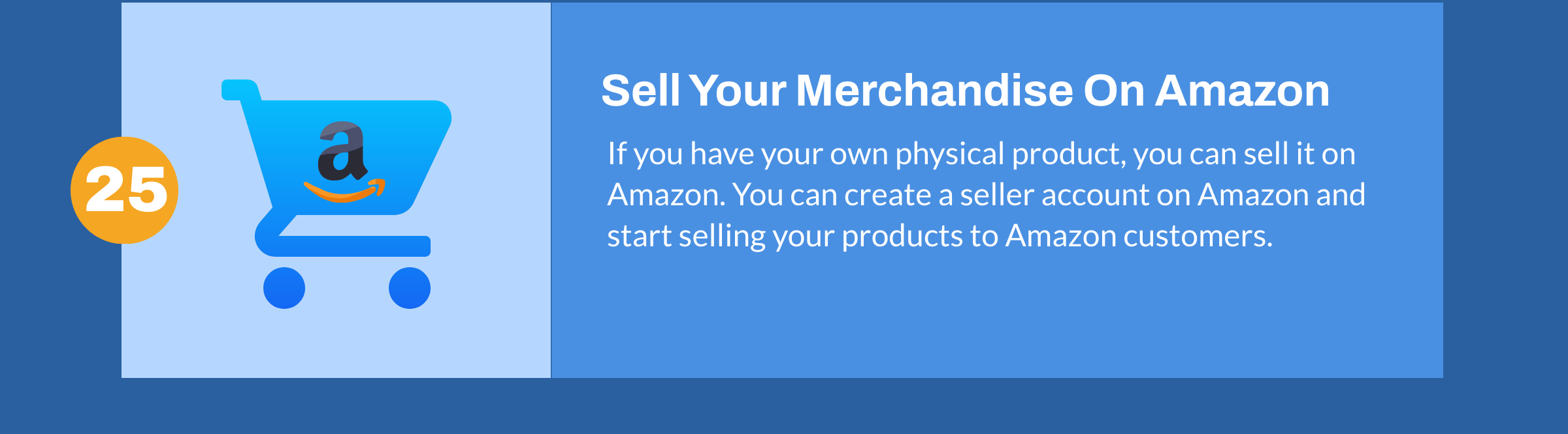 Merchandise verkopen op Amazon
