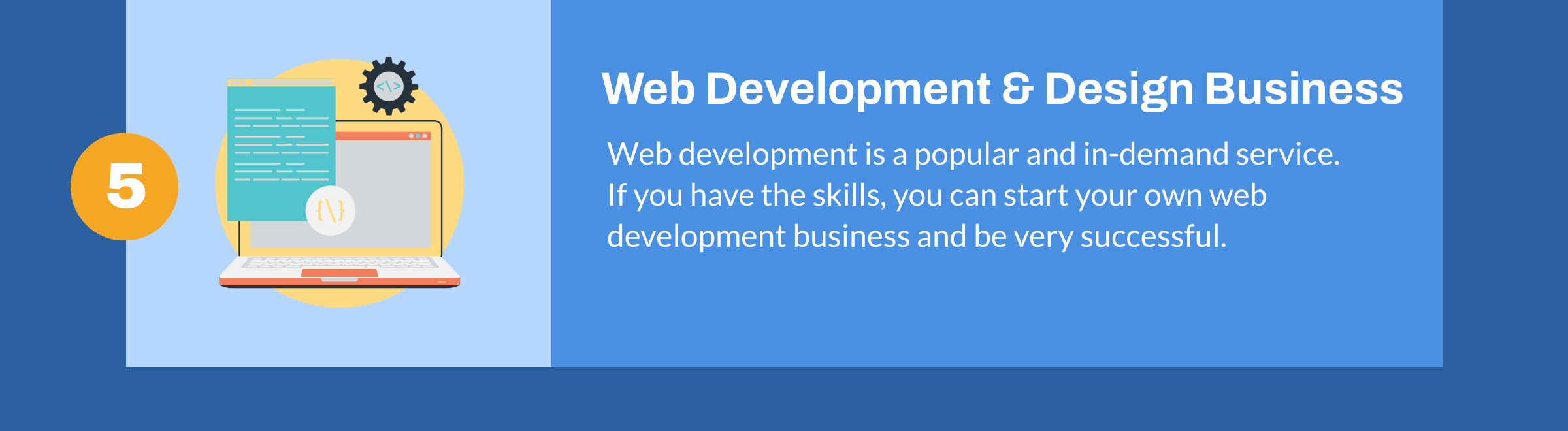 Negocio de desarrollo web y diseño web