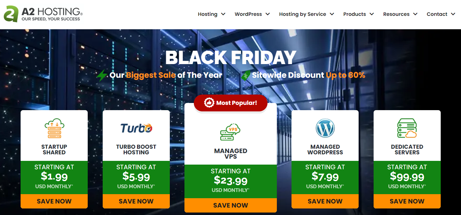 A2 Web Hosting Black Friday Deal