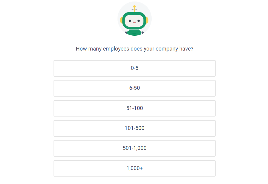 Frase Signup Number Of Employees Question