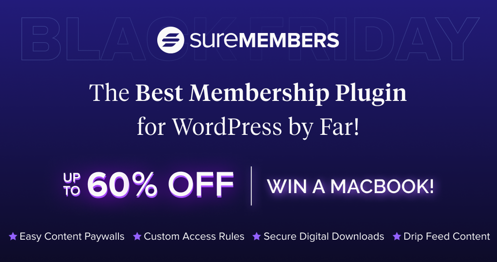 SureMembers WordPress Black Friday Deals